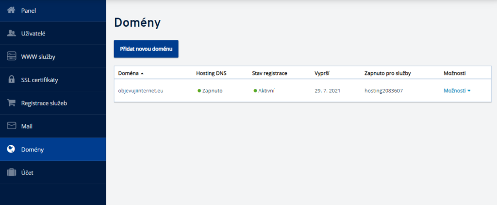 Jak delegovat doménu z IONOS na jiné DNS servery ?