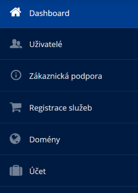 Zákaznický panel ionos.cz – základní informace