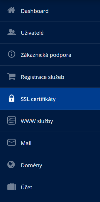 Aktivace, potvrzení a instalace uhrazeného SSL certifikátu v Zákaznickém panelu ionos.cz
